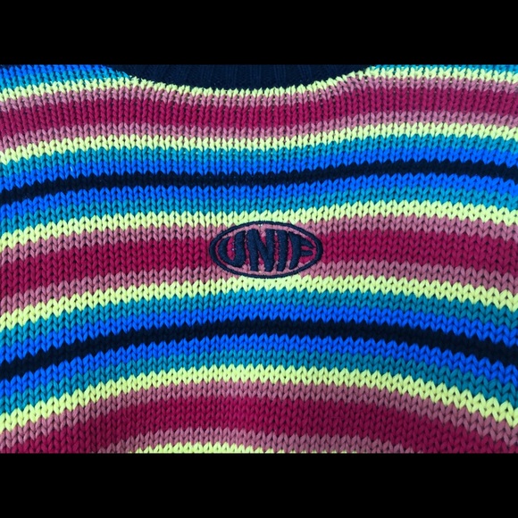 NWOT UNIF Clarissa Stripe Crewneck Sweater Top XS - Picture 4 of 9